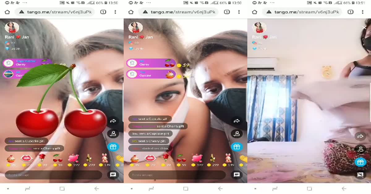 Desi Two Girl Nude on tango Live show
