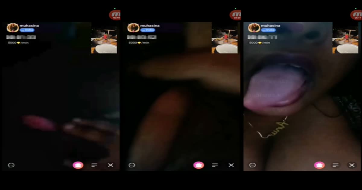 muhasina chamet girl show her boobs on live chat