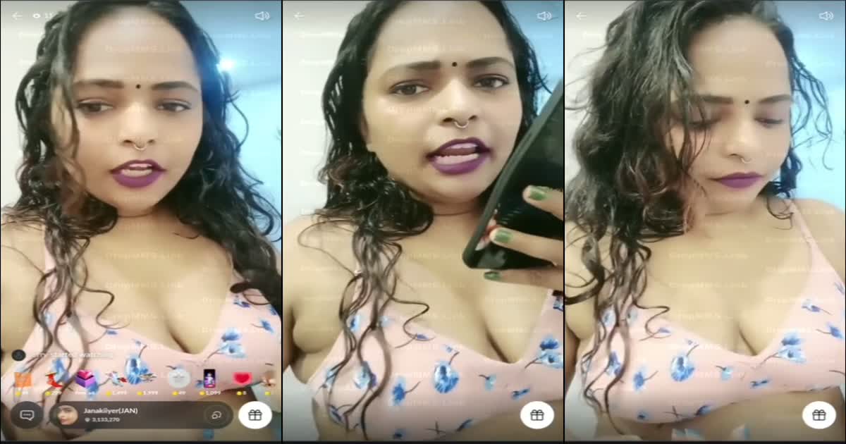 Mallu Janakiiyer Tango Nude Shower Show with OIL