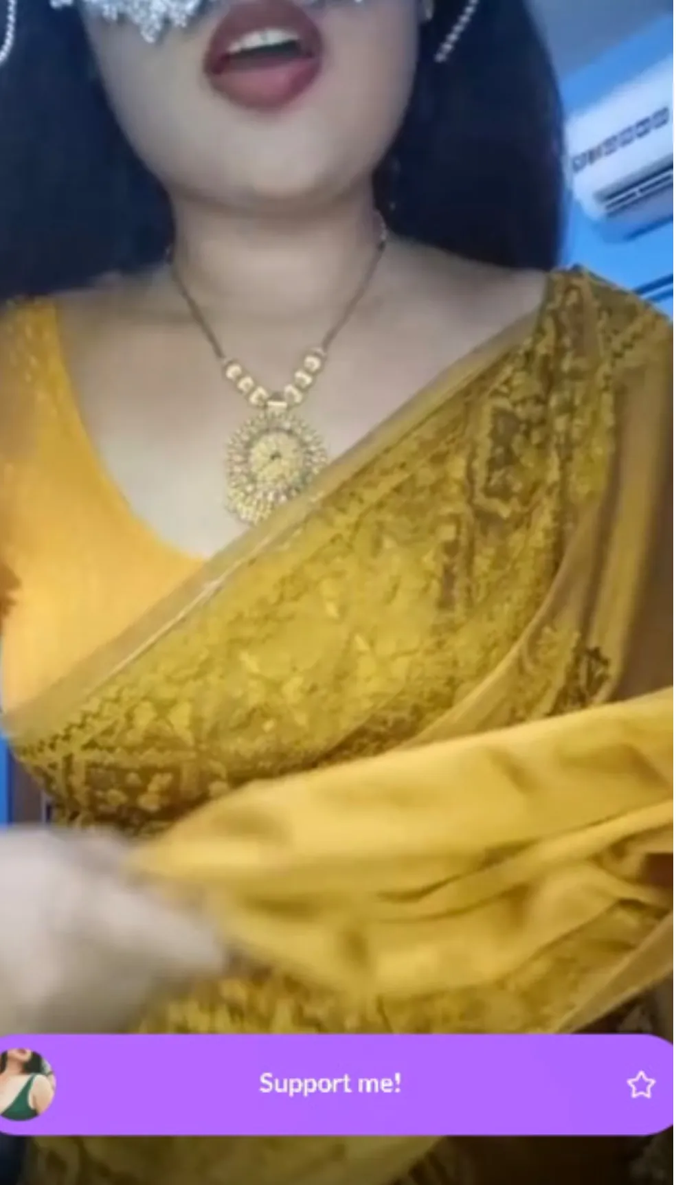 Mallu Nazriya Tango Nude Saree Video